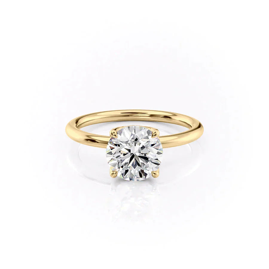 The Alison Set With A 2 Carat Round Moissanite