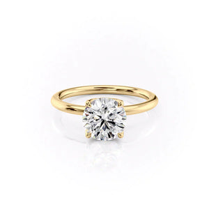 The Alison Set With A 3 Carat Round Lab Diamond