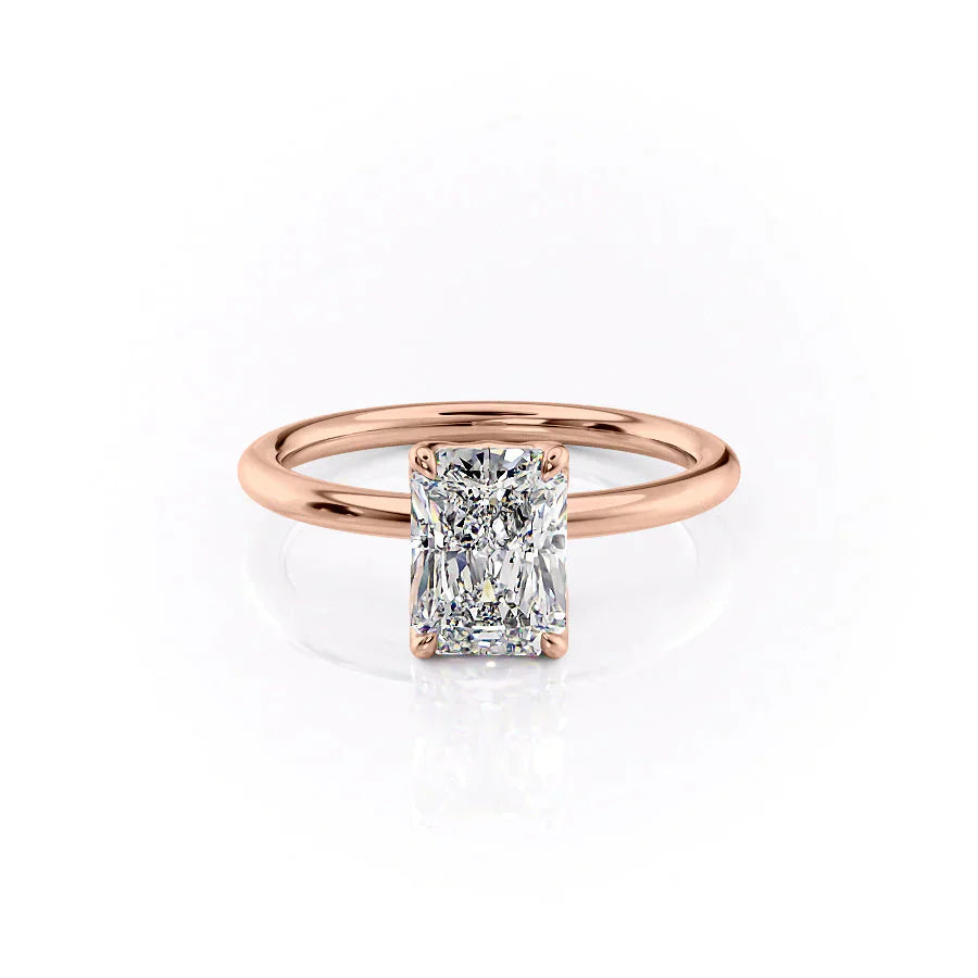 The Alison Set With A 1 Carat Radiant Lab Diamond