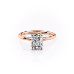 The Alison Set With A 2 Carat Radiant Moissanite