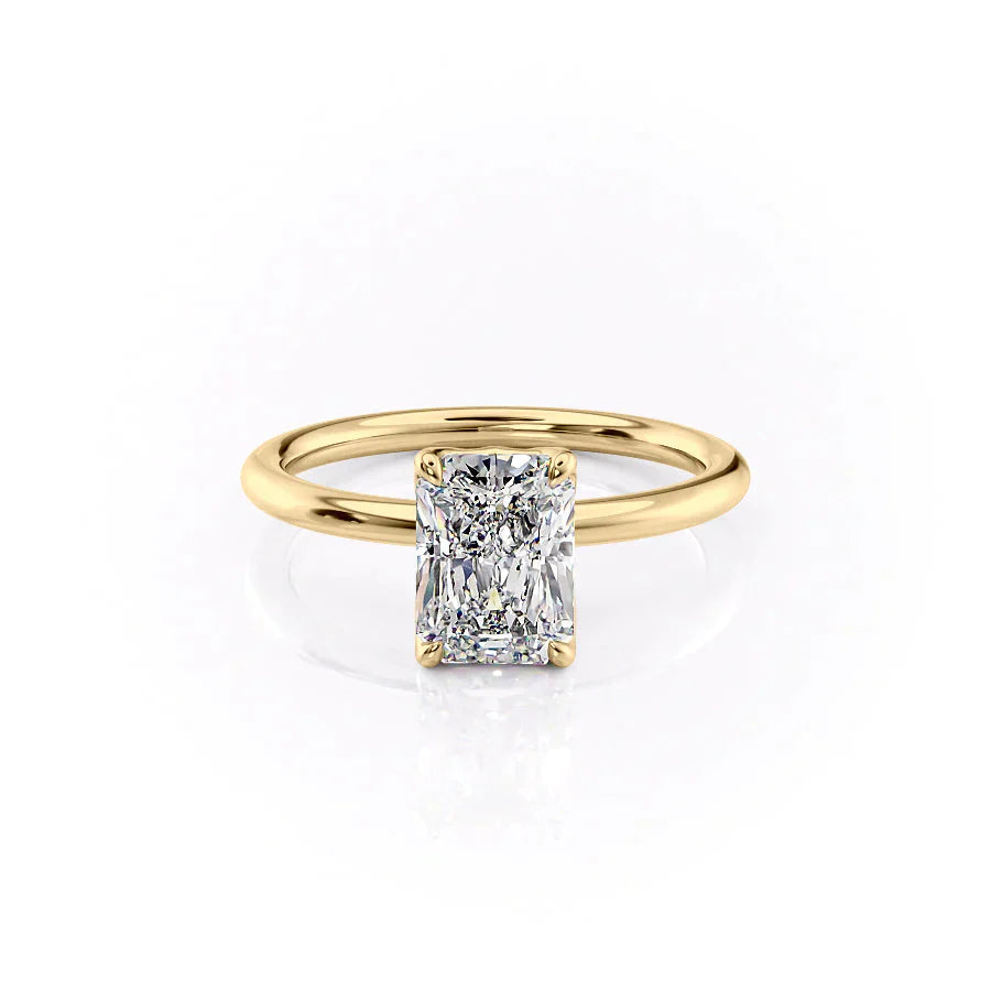 The Alison Set With A 2 Carat Radiant Moissanite