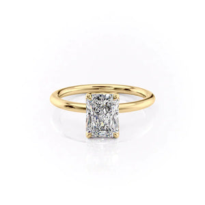 The Alison Set With A 3 Carat Radiant Moissanite