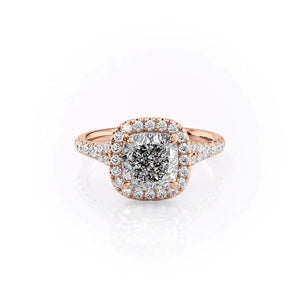 The Miley Set With A 1 Carat Cushion Moissanite