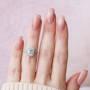 The Miley Set With A 5 Carat Emerald Moissanite