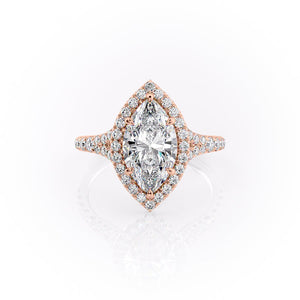 The Miley Set With A 2 Carat Marquise Lab Diamond