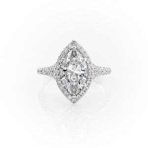 The Miley Set With A 1.5 Carat Marquise Moissanite