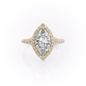 The Miley Set With A 2.5 Carat Marquise Moissanite
