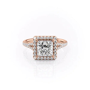 The Miley Set With A 2.5 Carat Princess Lab Diamond