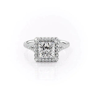 The Miley Set With A 1 Carat Princess Lab Diamond