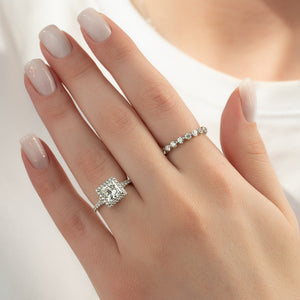 The Miley Set With A 4.5 Carat Princess Moissanite