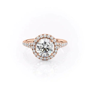 The Miley Set With A 1 Carat Round Moissanite