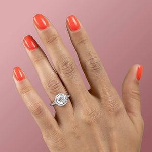 The Miley Set With A 2.5 Carat Round Lab Diamond