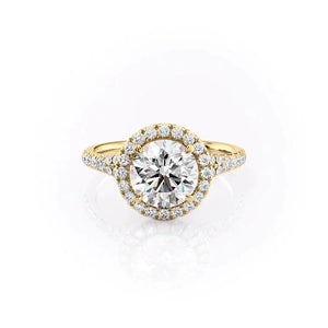 The Miley Set With A 1.5 Carat Round Moissanite