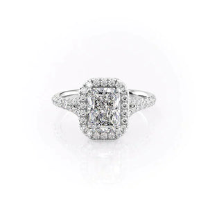 The Miley Set With A 4 Carat Radiant Moissanite