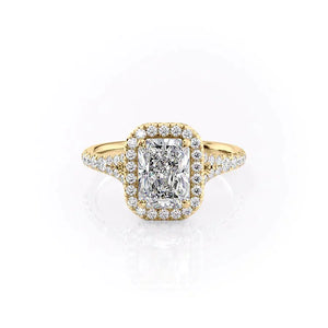 The Miley Set With A 4 Carat Radiant Moissanite