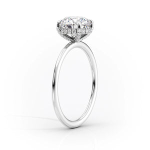 The Crown Kamellie Set With A 1 Carat Round Lab Diamond