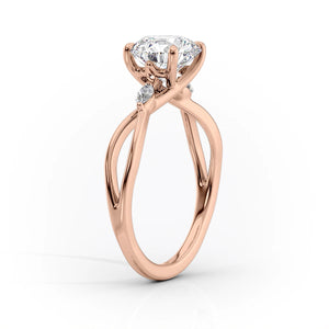 The Kelsey Set With A 1.5 Carat Cushion Lab Diamond