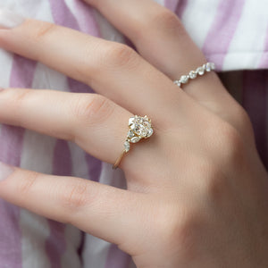The Melissa Set With A 4.5 Carat Oval Moissanite