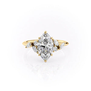 The Melissa Set With A 2 Carat Marquise Moissanite