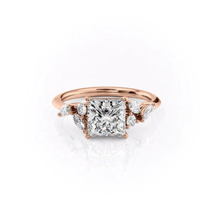 The Melissa Set With A 1.5 Carat Princess Lab Diamond