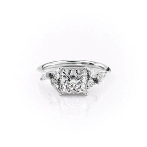 The Melissa Set With A 2 Carat Princess Moissanite
