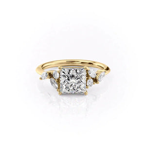The Melissa Set With A 1 Carat Princess Moissanite