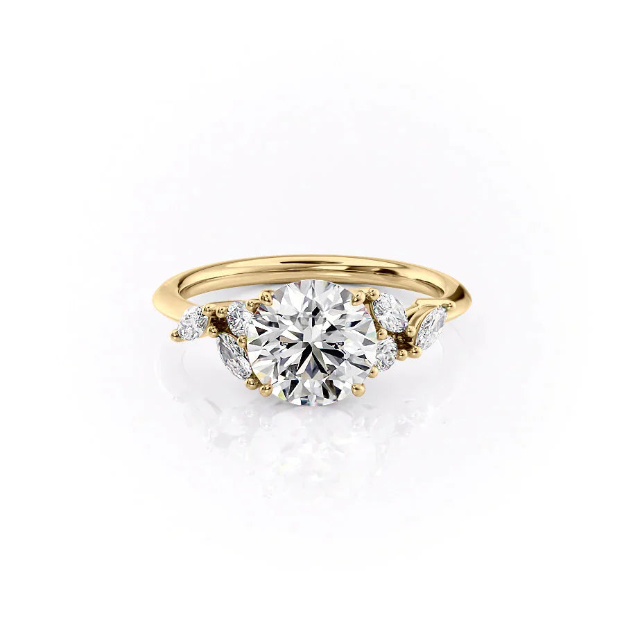 The Melissa Set With A 2 Carat Round Moissanite