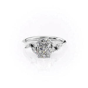 The Melissa Set With A 5 Carat Radiant Moissanite