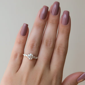 The Abigail Set With A 1 Carat Round Lab Diamond