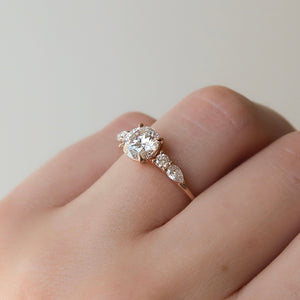 The Abigail Set With A Round Lab Diamond