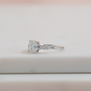 The Abigail Set With A 1 Carat Round Lab Diamond
