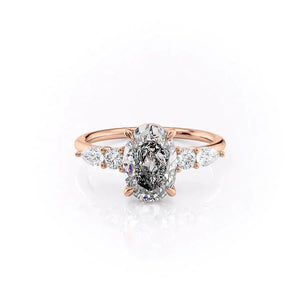 The Abigail Set With A 2 Carat Oval Lab Diamond