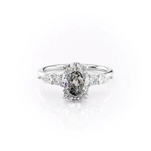 The Abigail Set With A 2 Carat Oval Lab Diamond
