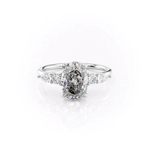 The Abigail Set With A 3 Carat Oval Lab Diamond