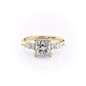 The Abigail Set With A 2 Carat Princess Lab Diamond