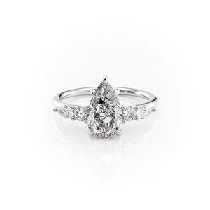 The Abigail Set With A 1.5 Carat Pear Lab Diamond
