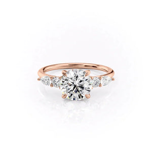 The Abigail Set With A 1 Carat Round Lab Diamond