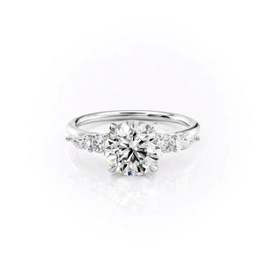 The Abigail Set With A 2 Carat Round Lab Diamond