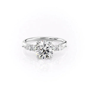 The Abigail Set With A 1 Carat Round Lab Diamond