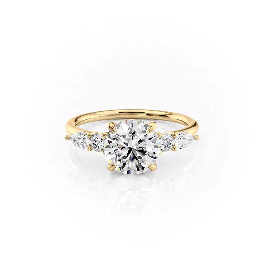 The Abigail Set With A 1 Carat Round Lab Diamond