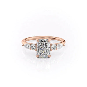 The Abigail Set With A 1 Carat Radiant Lab Diamond