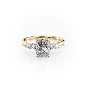 The Abigail Set With A 2 Carat Radiant Lab Diamond