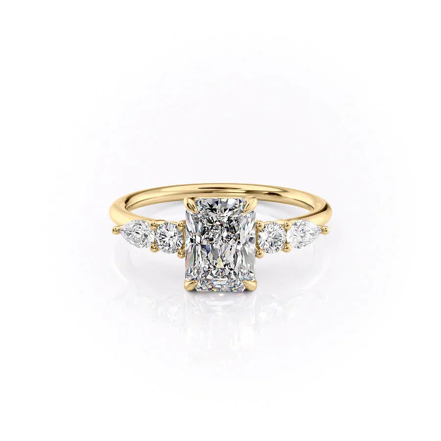 The Abigail Set With A 2 Carat Radiant Lab Diamond