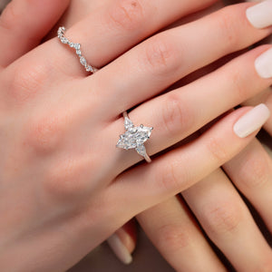 The Lauren Set With A Marquise Lab Diamond