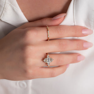 The Lauren Set With A 2.5 Carat Marquise Moissanite