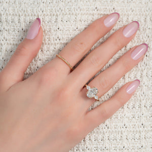 The Lauren Set With A Oval Moissanite