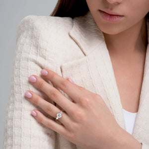 The Lauren Set With A 2 Carat Round Lab Diamond