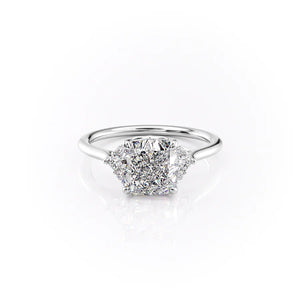 The Victoria Set With A 3 Carat Cushion Lab Diamond