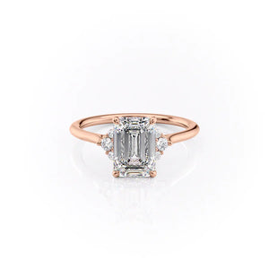The Victoria Set With A 1 Carat Emerald Lab Diamond