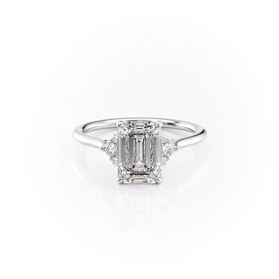 The Victoria Set With A 2 Carat Emerald Lab Diamond